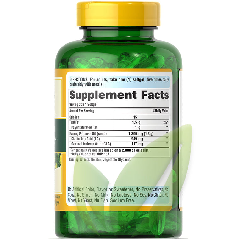 Onagra aceite  1300 mg. 120 cápsulas blandas