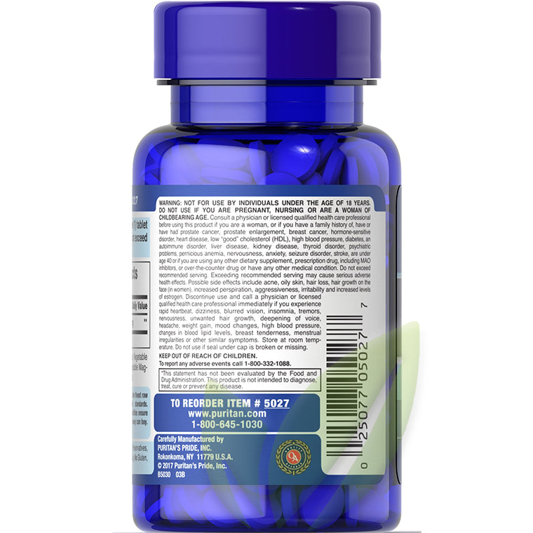 DHEA 50 mg | 100 tabletas | Expira 04/25