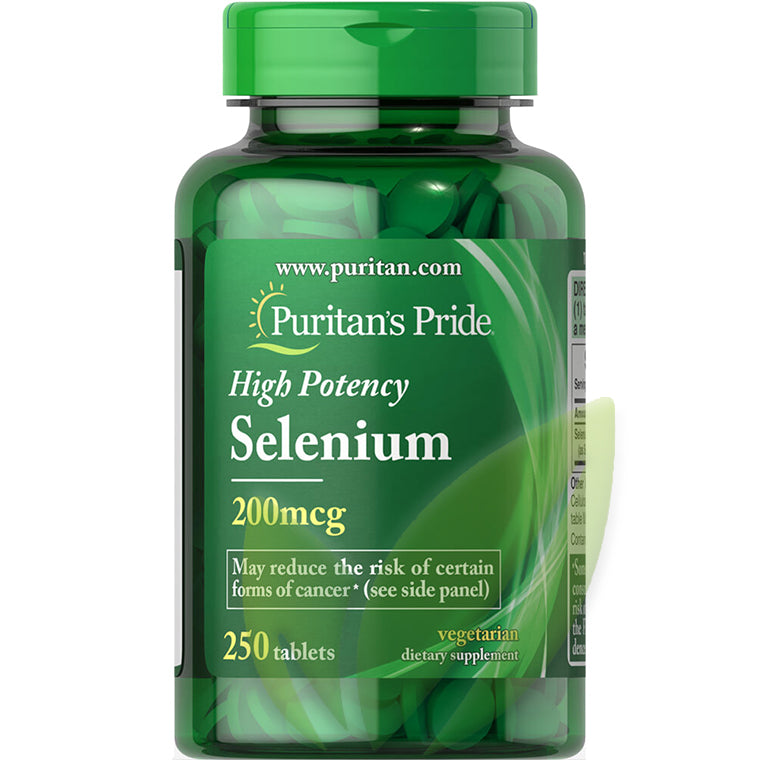 Selenio alta potencia 200 mcg | 250 tabletas vegetarianas