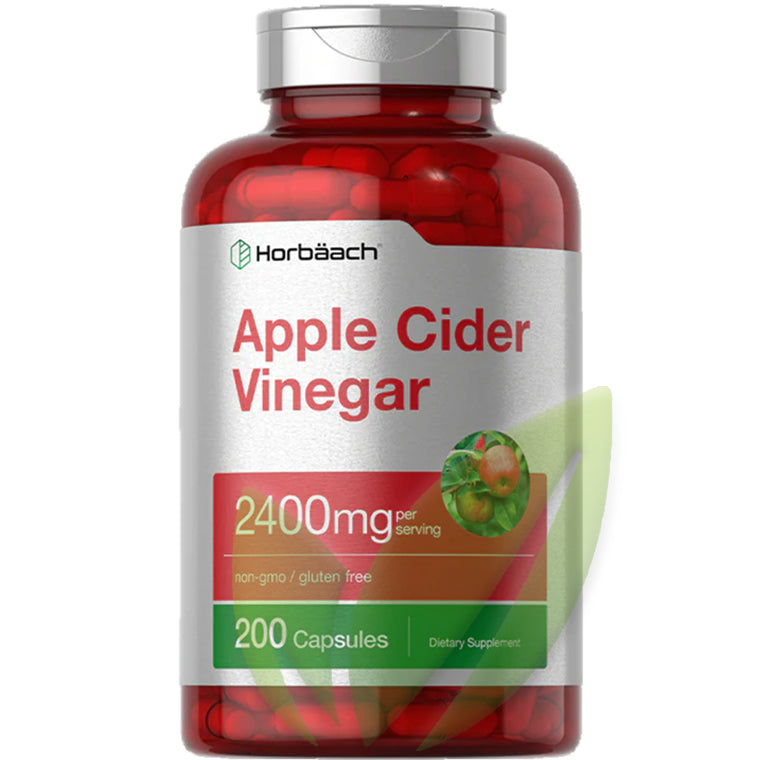 Vinagre de sidra de manzana en cápsulas 2400 mg p/s | 200 cápsulas