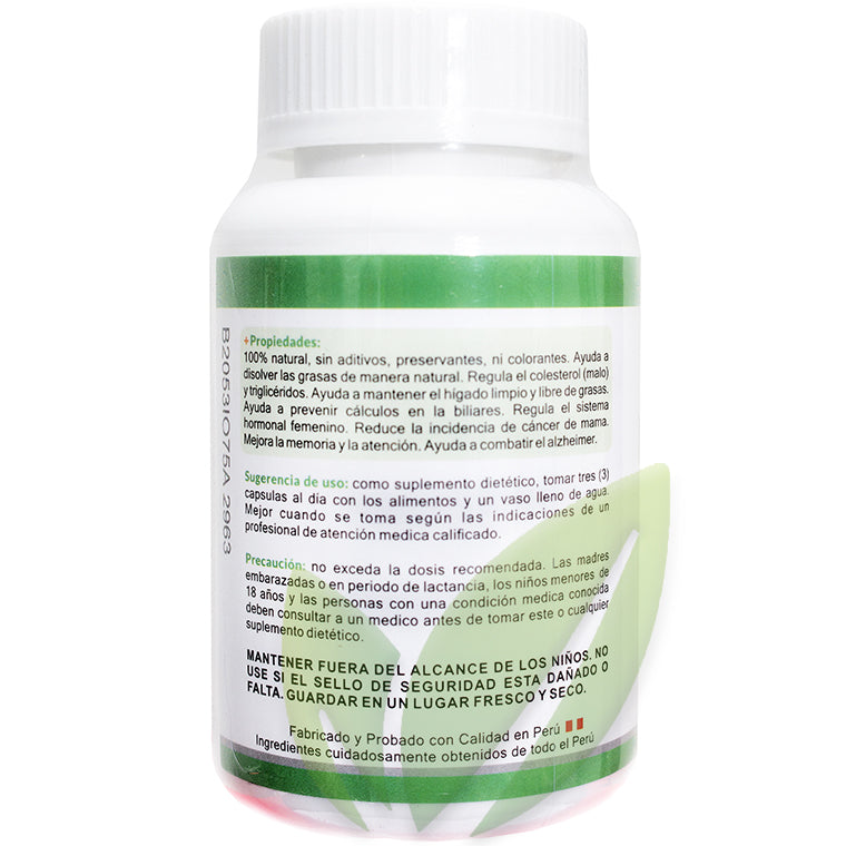 Lecitina de soya 500 mg | 100 cápsulas