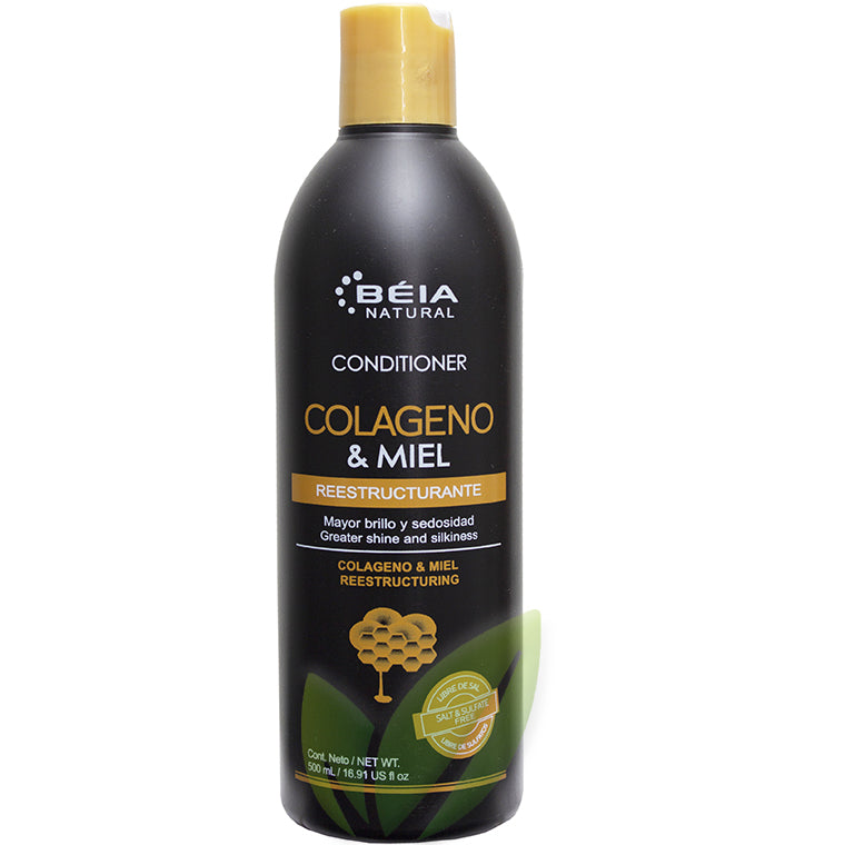 Acondicionador colágeno y miel sin sal ni sulfatos (cabellos frágiles o con pérdida de volumen) | 500 ml