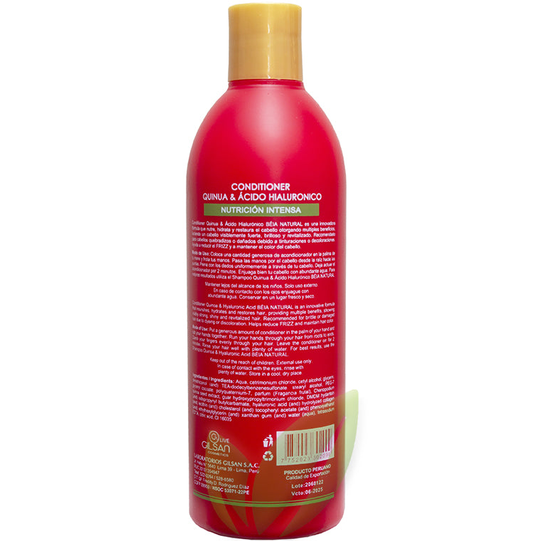 Acondicionador quinua y ácido hialurónico sin sal ni sulfatos (cabellos quebradizos) | 500 ml