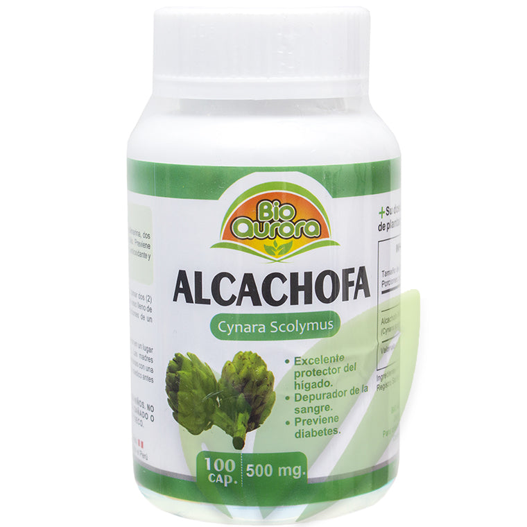 Alcachofa 500mg.  100 cápsulas - Hìgado
